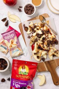 Chocolate covered apple fig nachos